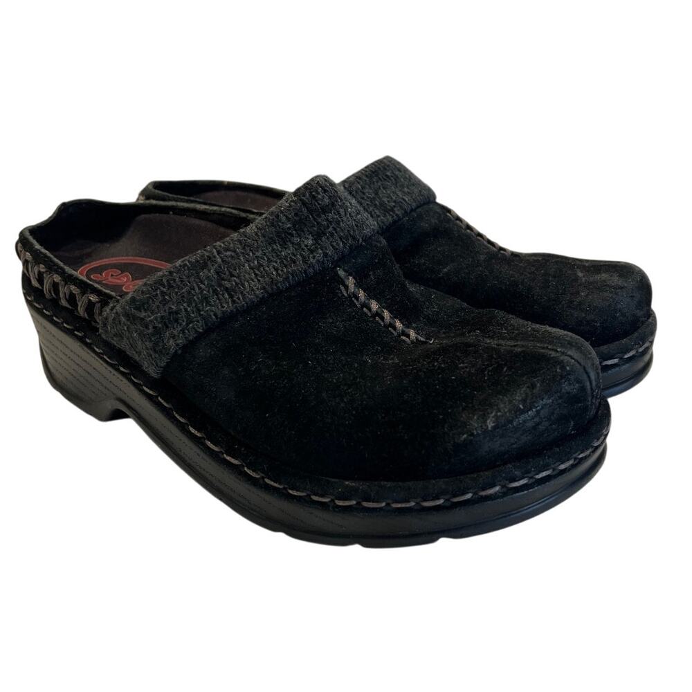 Klogs Slip Resistant - Non Marking - Size 7M - Leather Clog in Black